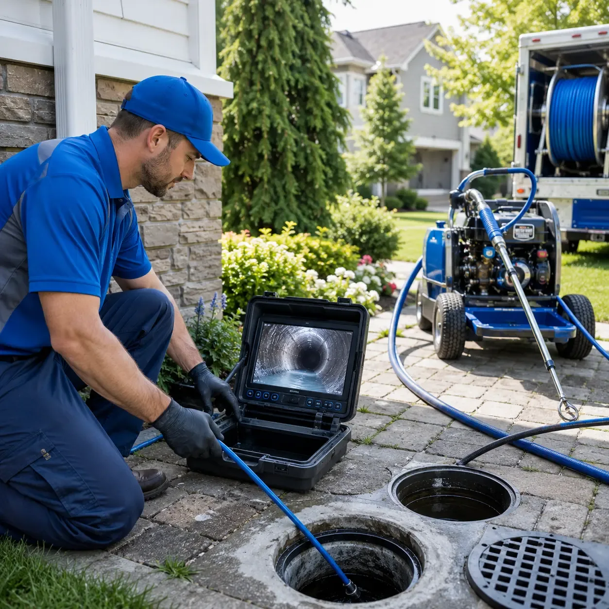 Outdoor drain cleaning professionals serving Lupton, MI