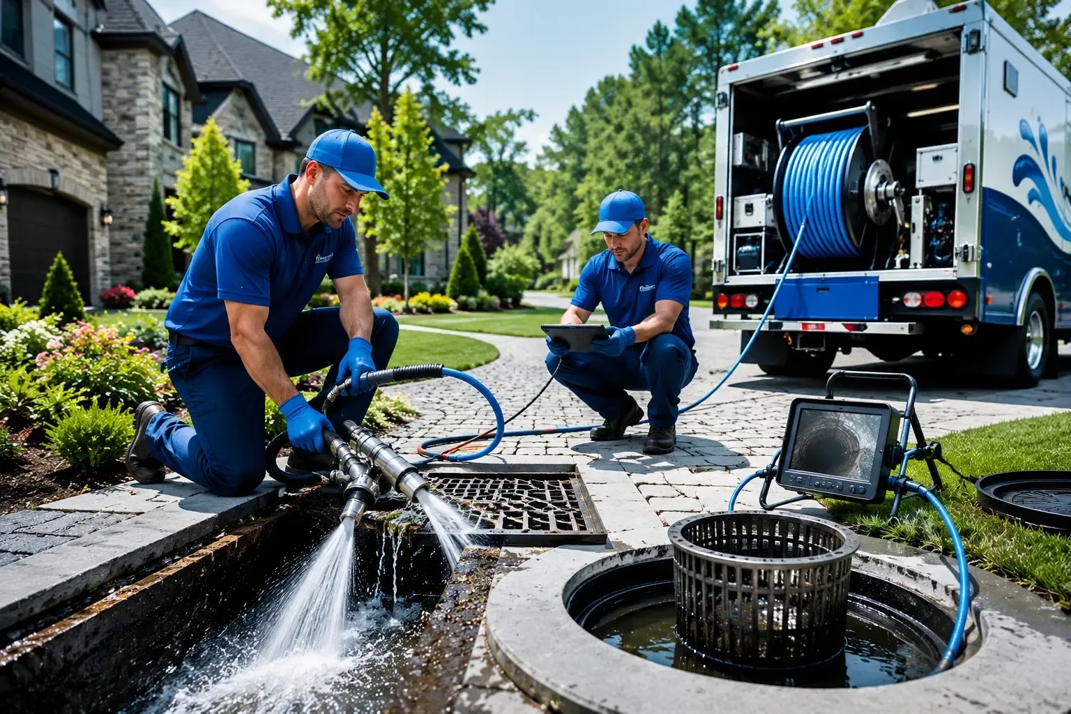 Local outdoor drain cleaning professionals in Lupton, MI